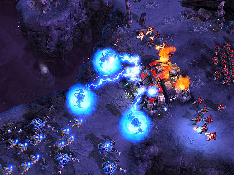Screenshot de StarCraft II (juillet 2007).