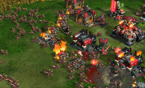 Screenshot de StarCraft II (juillet 2007).