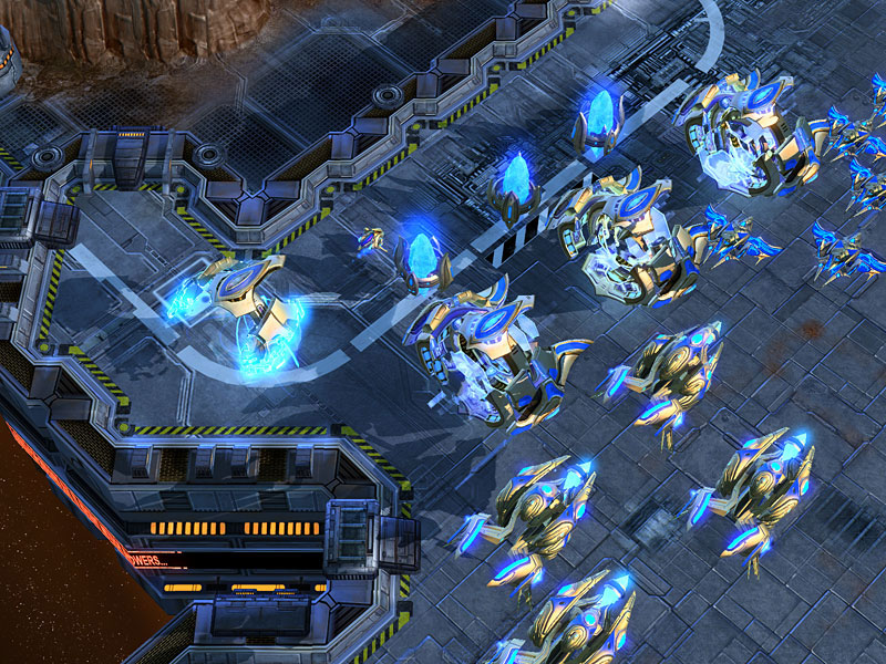 Screenshot de Starcraft II (juin 2007).