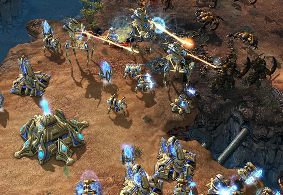 Screenshot de StarCraft II (mai 2009).