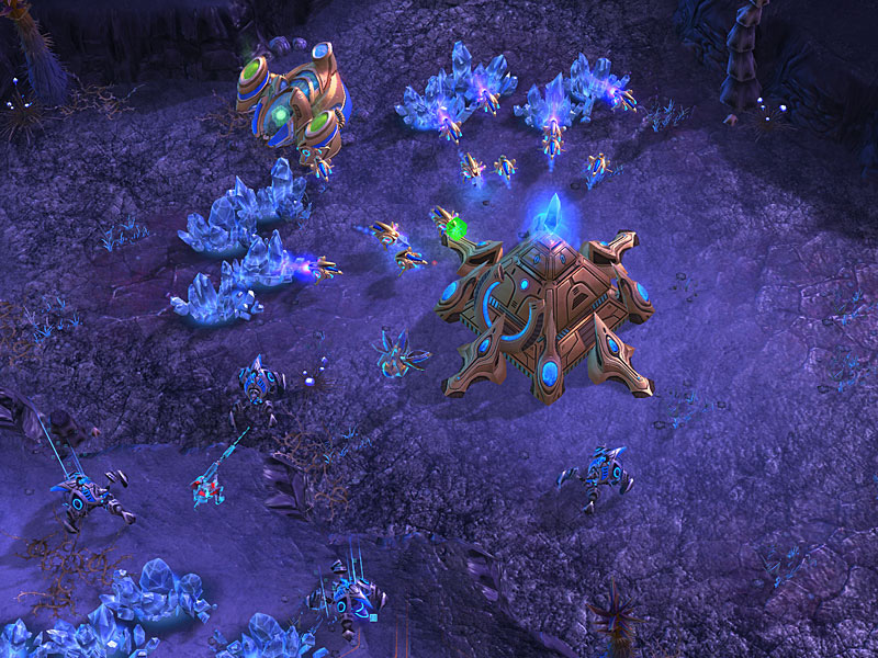 Screenshot de StarCraft II (novembre 2007).