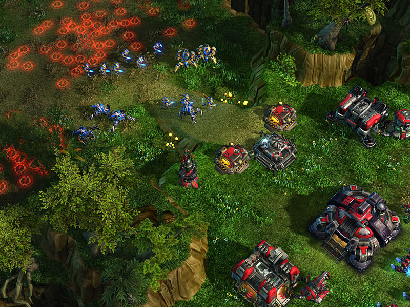 Screenshot de StarCraft II (octobre 2007).