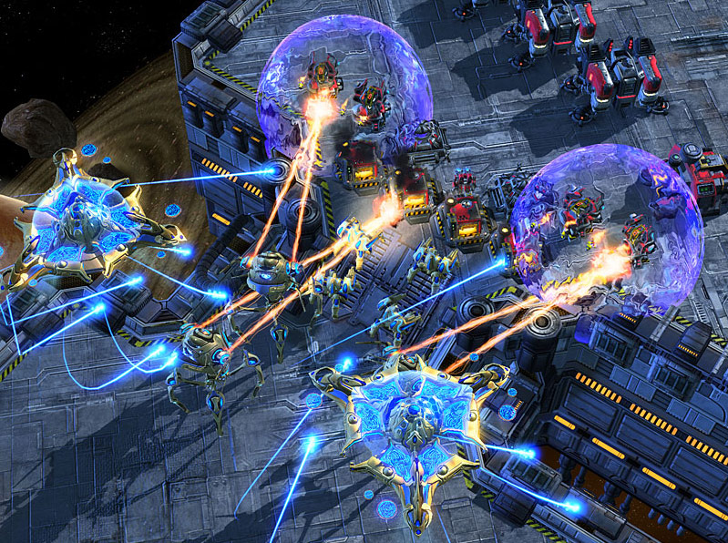 Screenshot de StarCraft II (septembre 2007).