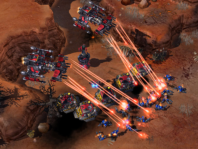 Screenshot de StarCraft II (septembre 2007).
